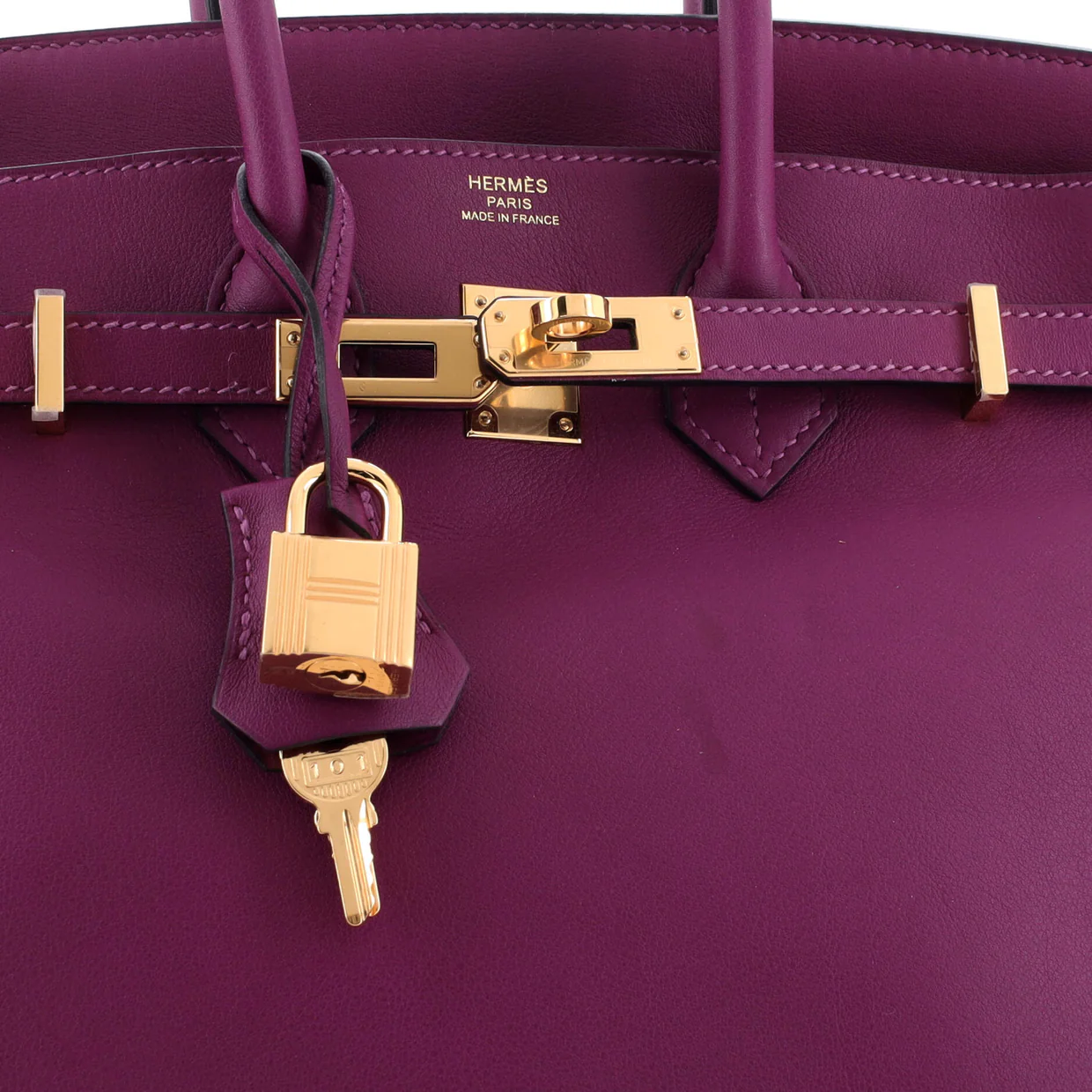 Birkin Handbag Anemone Swift with Gold Hardware 25 - Deep Luxury