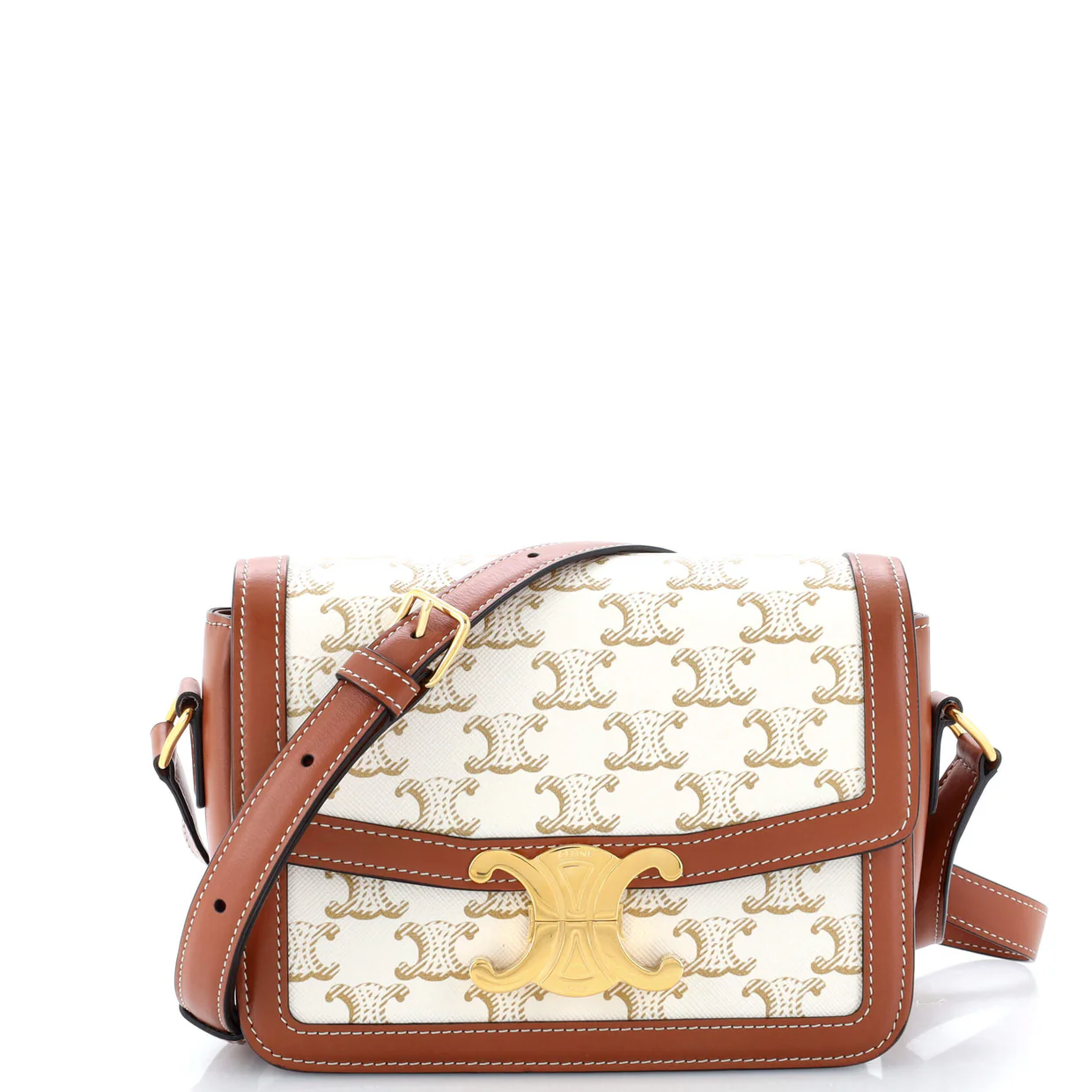 Triomphe Shoulder Bag Triomphe Coated Canvas Teen - Deep Luxury