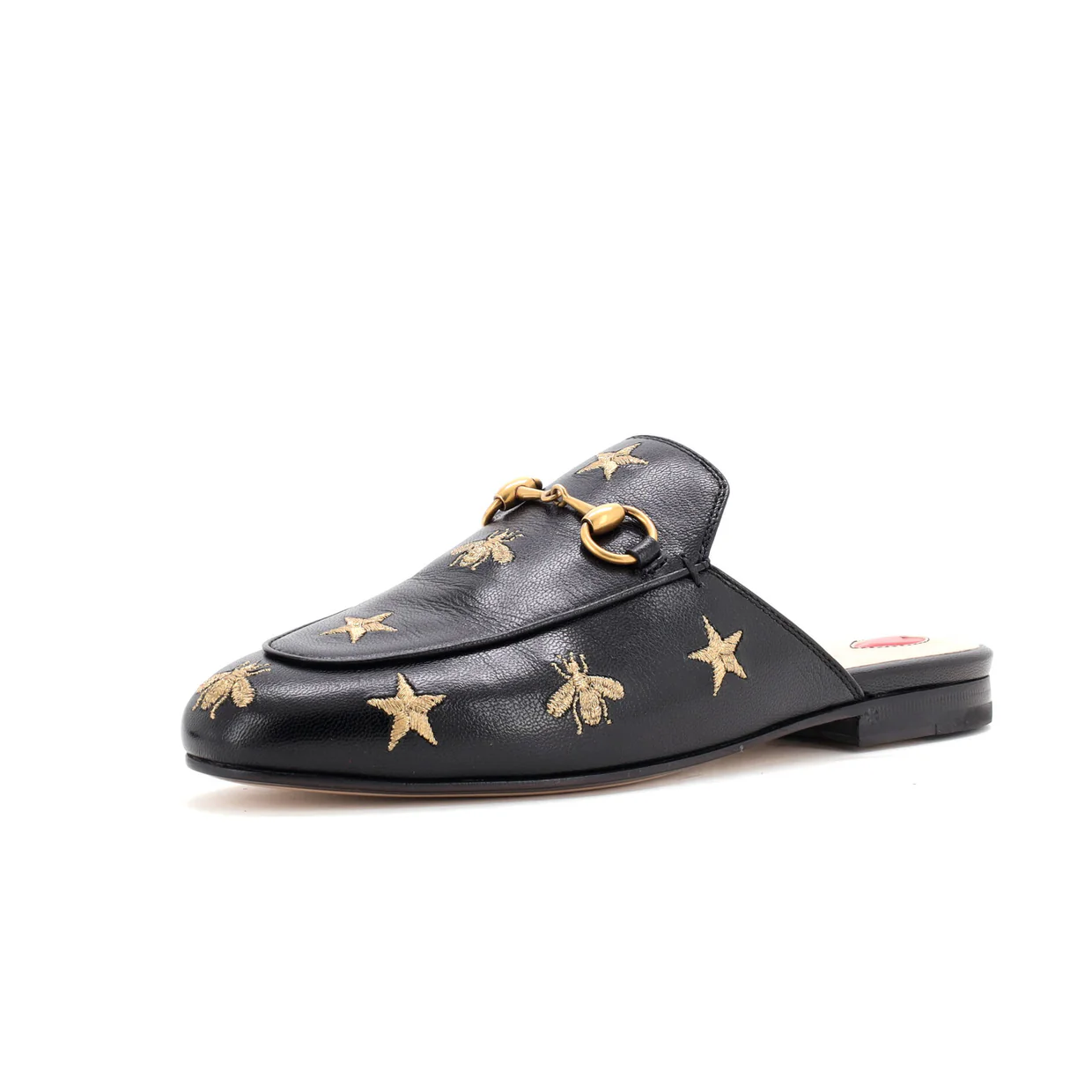 Women's Princetown Mules Embroidered Leather - Deep Luxury