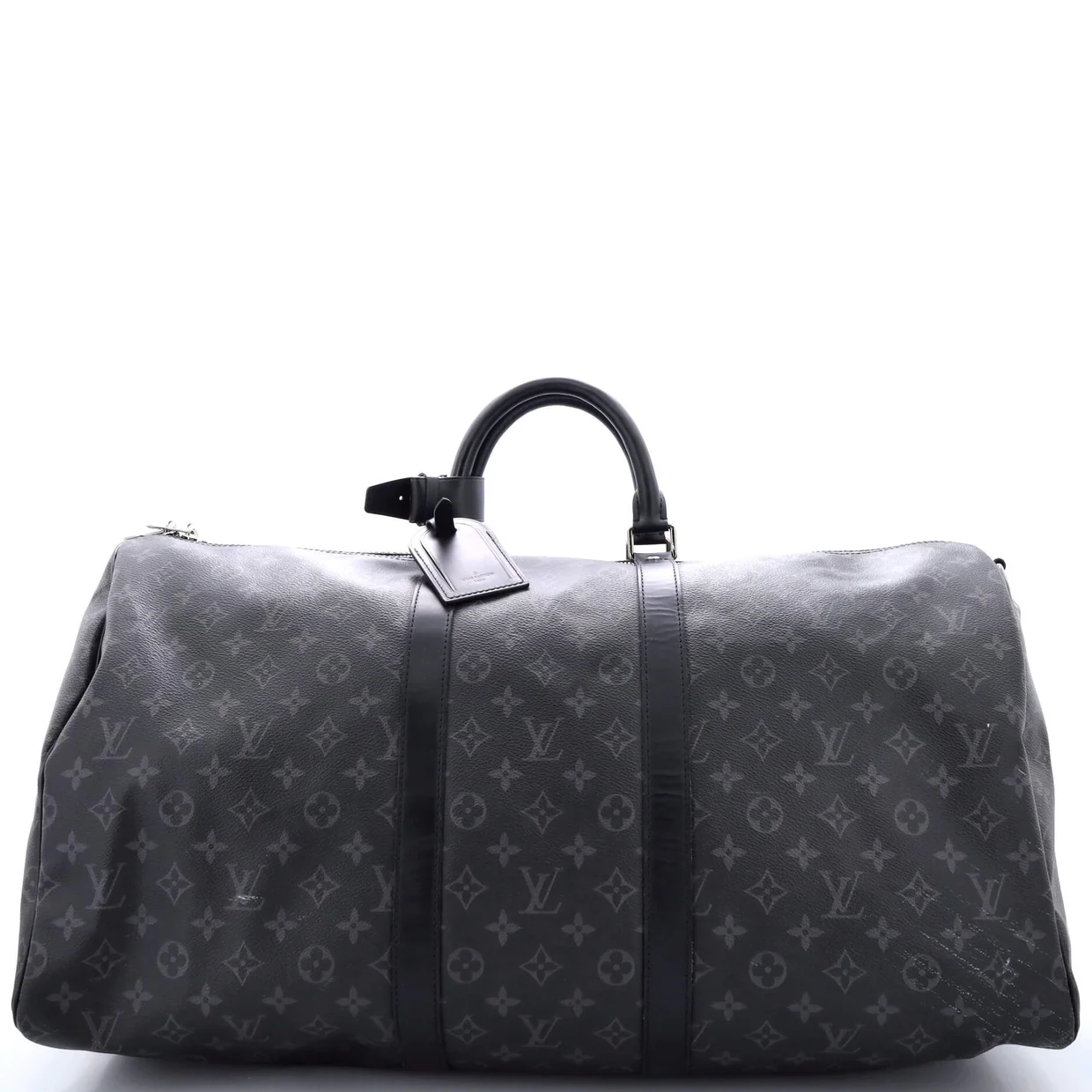 Keepall Bandouliere Bag Monogram Eclipse Canvas 55 - Deep Luxury