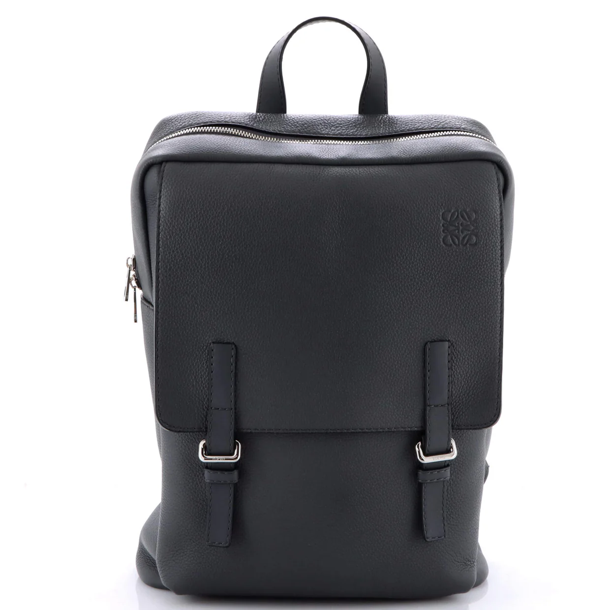 Military Backpack Leather Medium - Deep Luxury