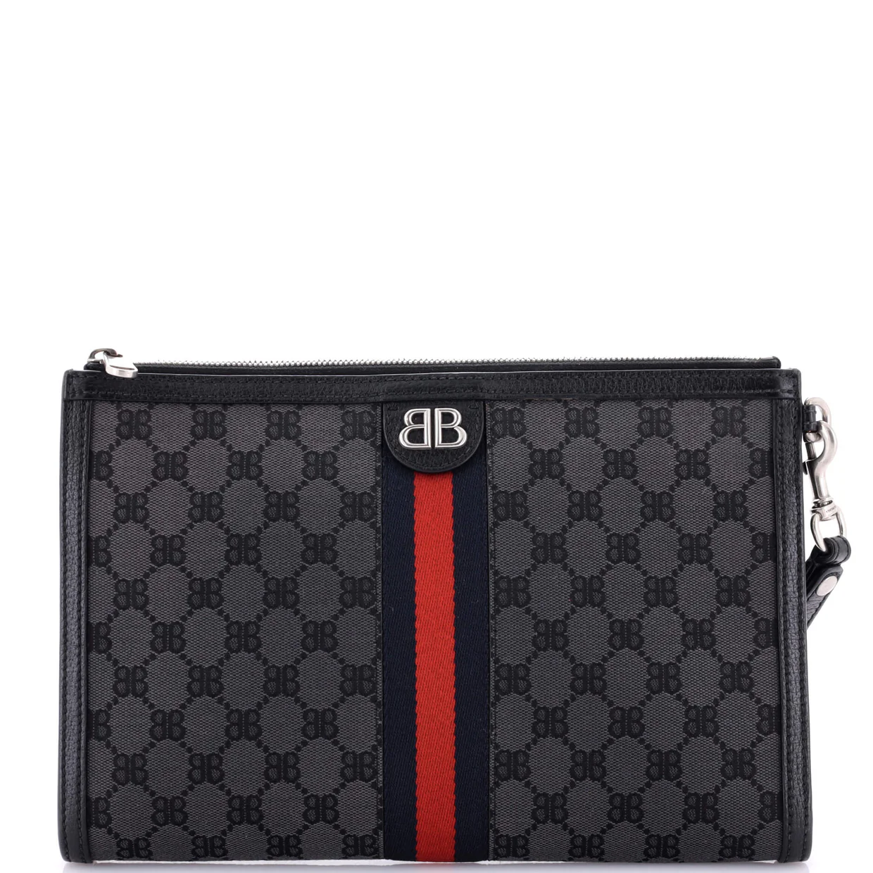 x Gucci The Hacker Project Web Wristlet Clutch BB Canvas - Deep Luxury
