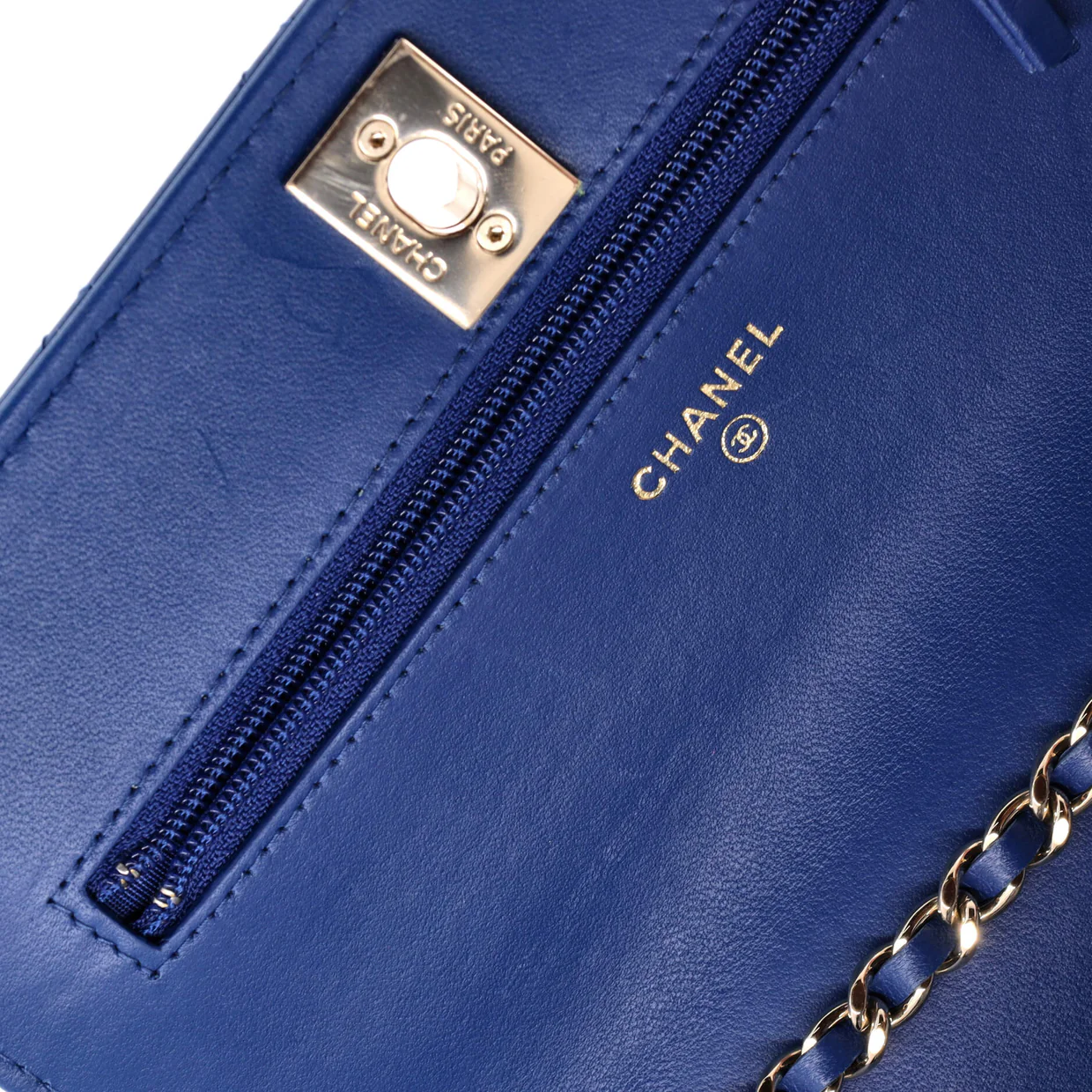 Trendy CC Wallet on Chain NM Quilted Lambskin - Deep Luxury