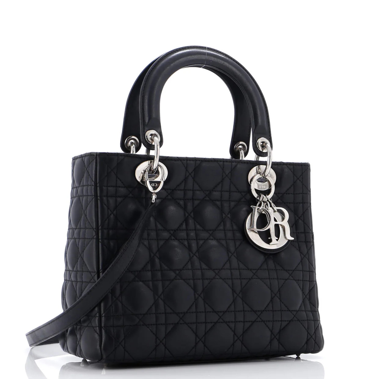 Lady Dior Bag Cannage Quilt Lambskin Medium - Deep Luxury