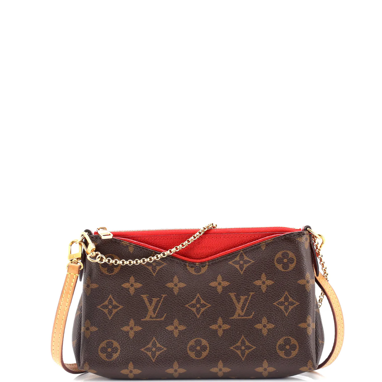 Pallas Clutch Monogram Canvas with Leather - Deep Luxury