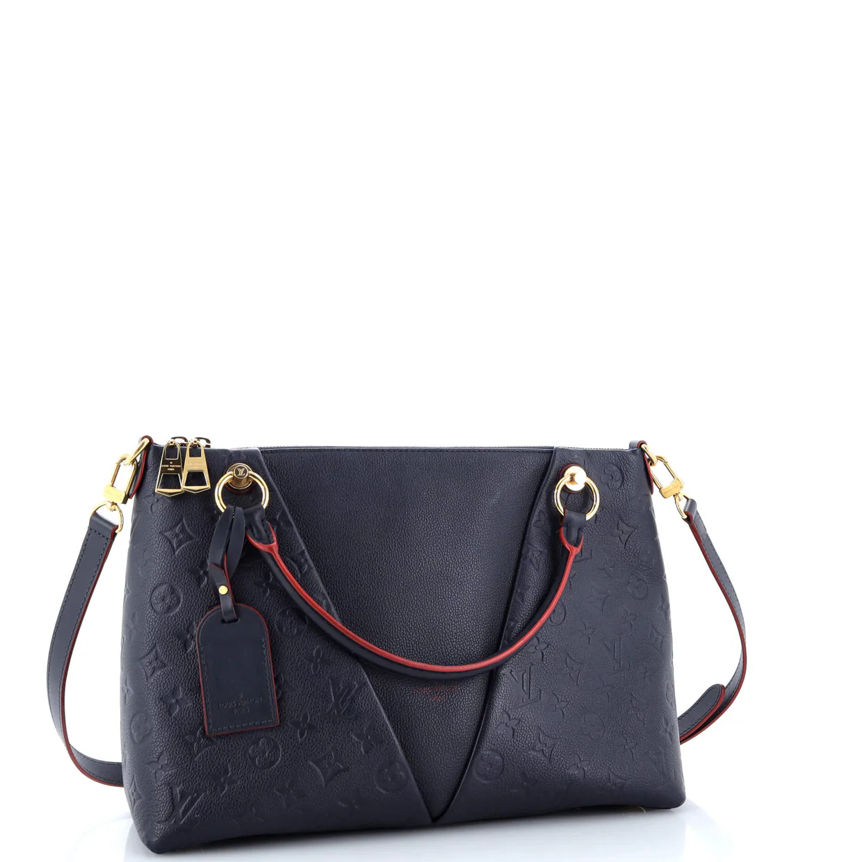 V Tote Monogram Empreinte Leather MM - Deep Luxury