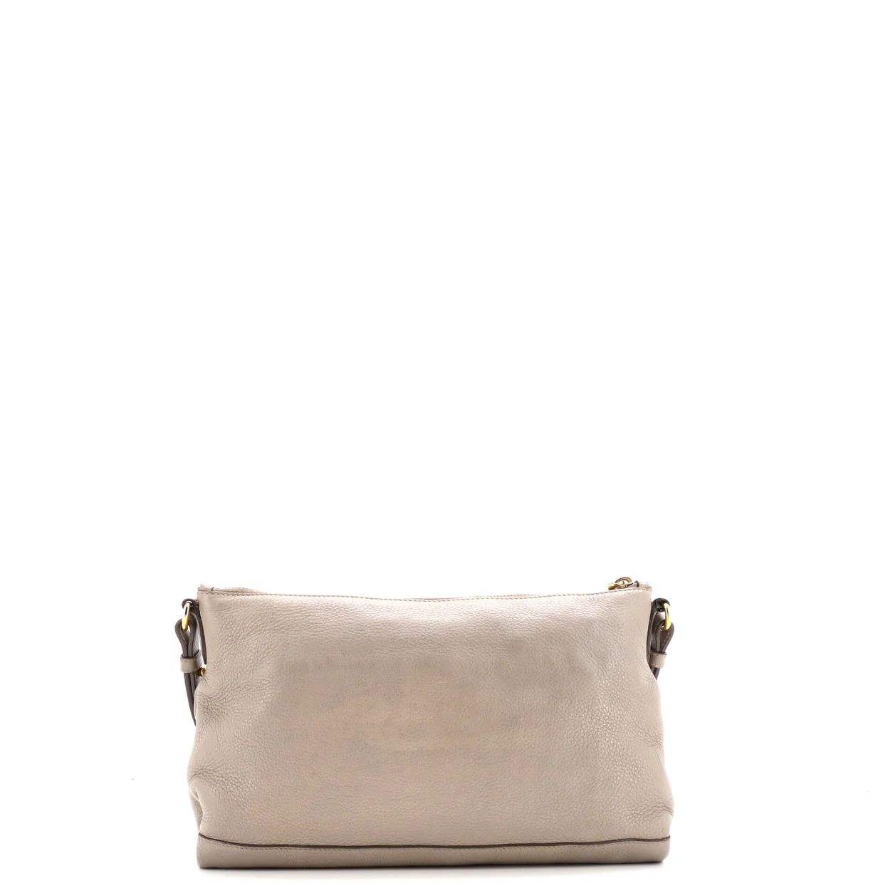 Dual Strap Flat Crossbody Bag Vitello Daino Medium - Deep Luxury