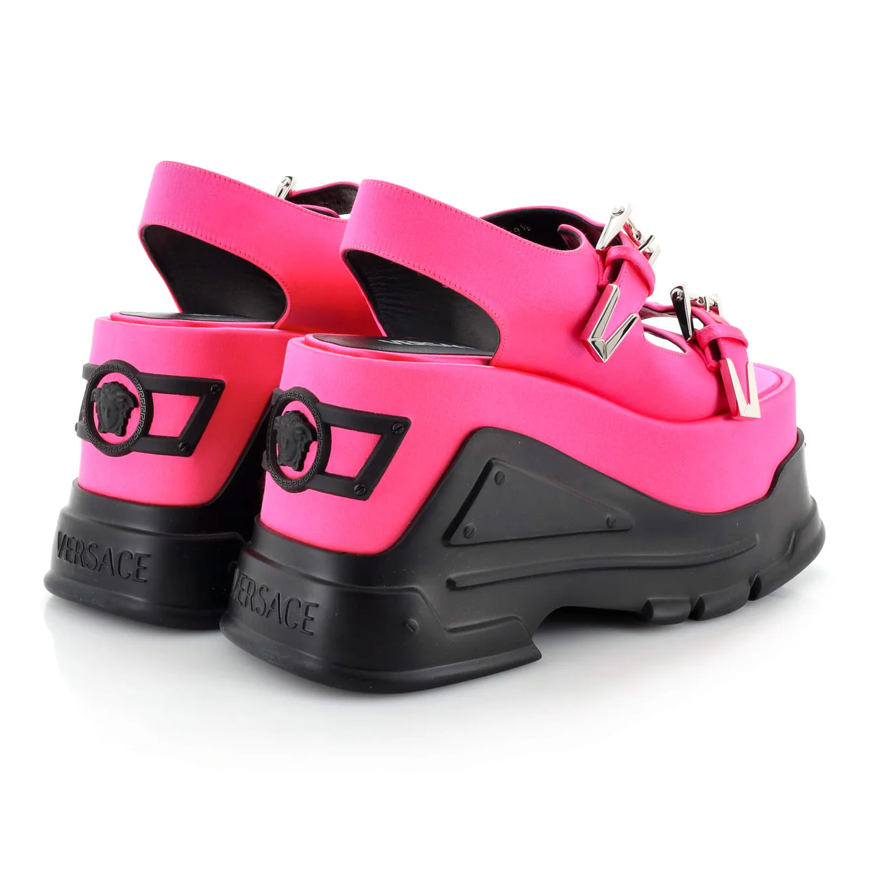 Women's Medusa Anthem Platform Sandals Satin - Deep Luxury