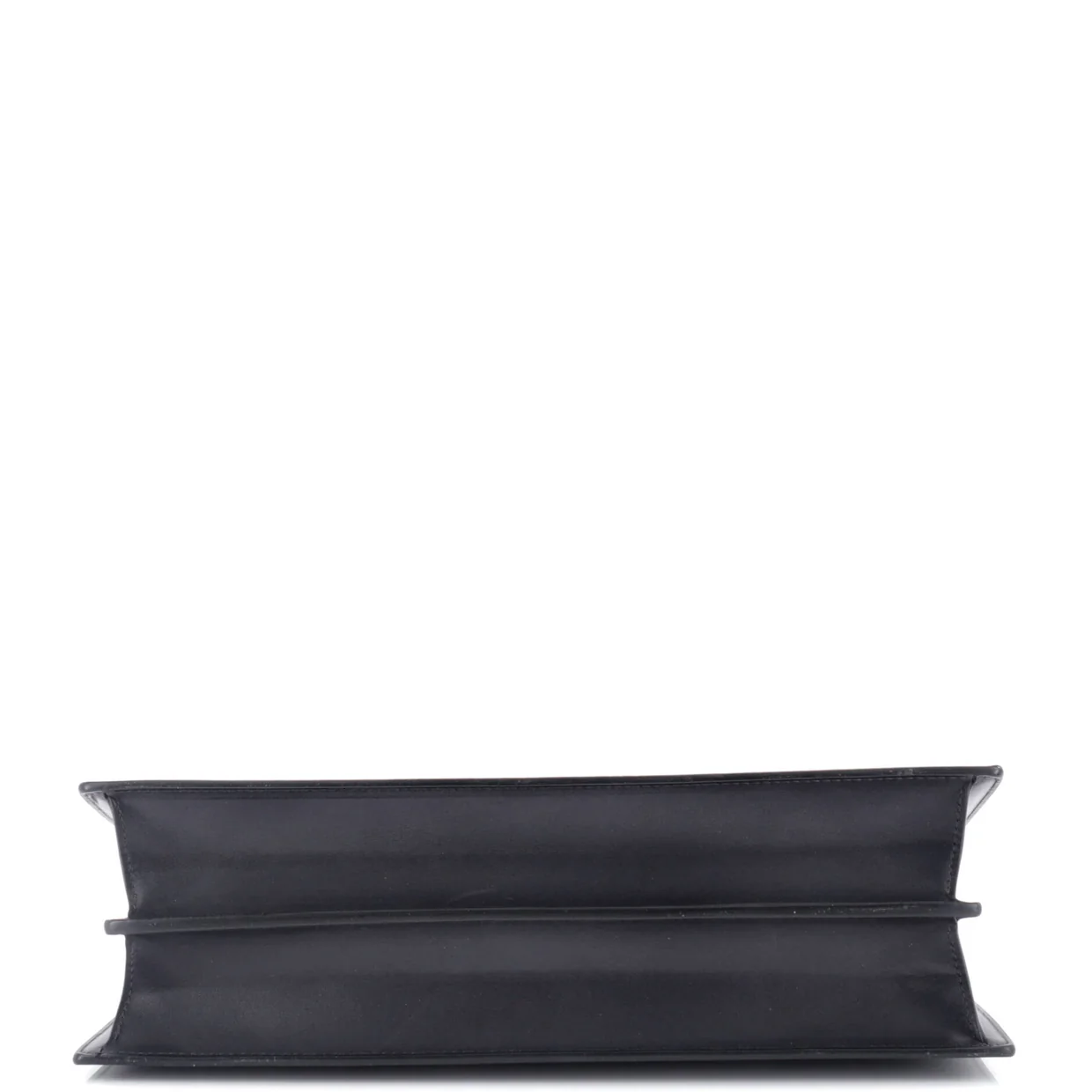 Clasp Top Handle Bag Leather Medium - Deep Luxury