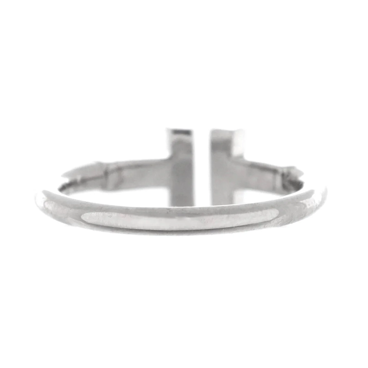 T Wire Ring 18K White Gold - Deep Luxury