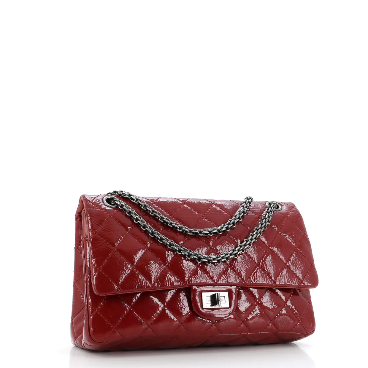 Reissue 2.55 Flap Bag Quilted Crinkled Patent 226 - Deep Luxury