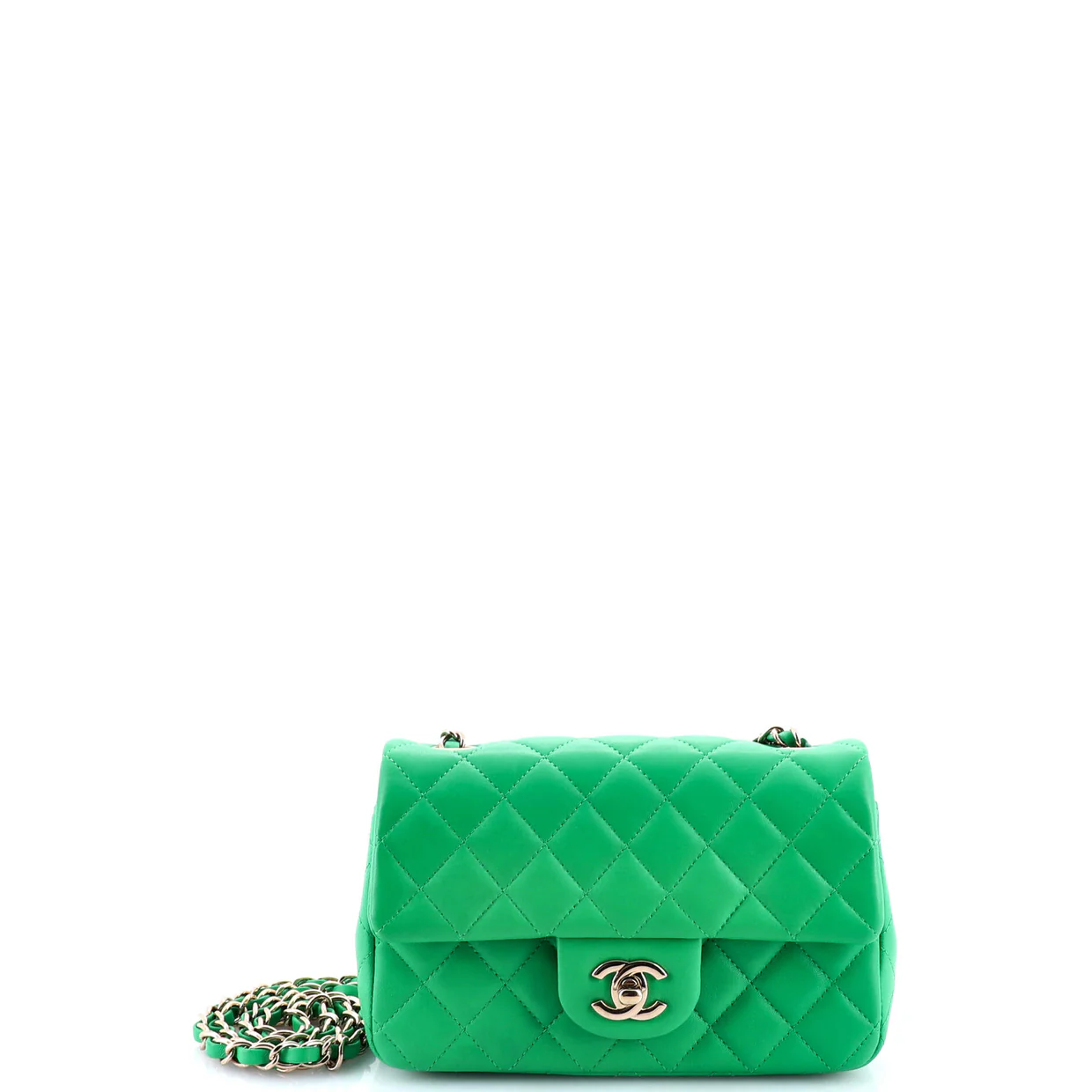 Classic Single Flap Bag Quilted Lambskin Mini - Deep Luxury