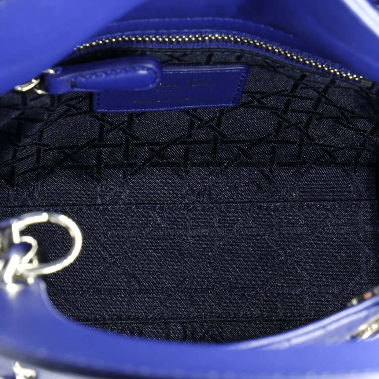 Lady Dior Chain Bag Cannage Quilt Lambskin Mini - Deep Luxury