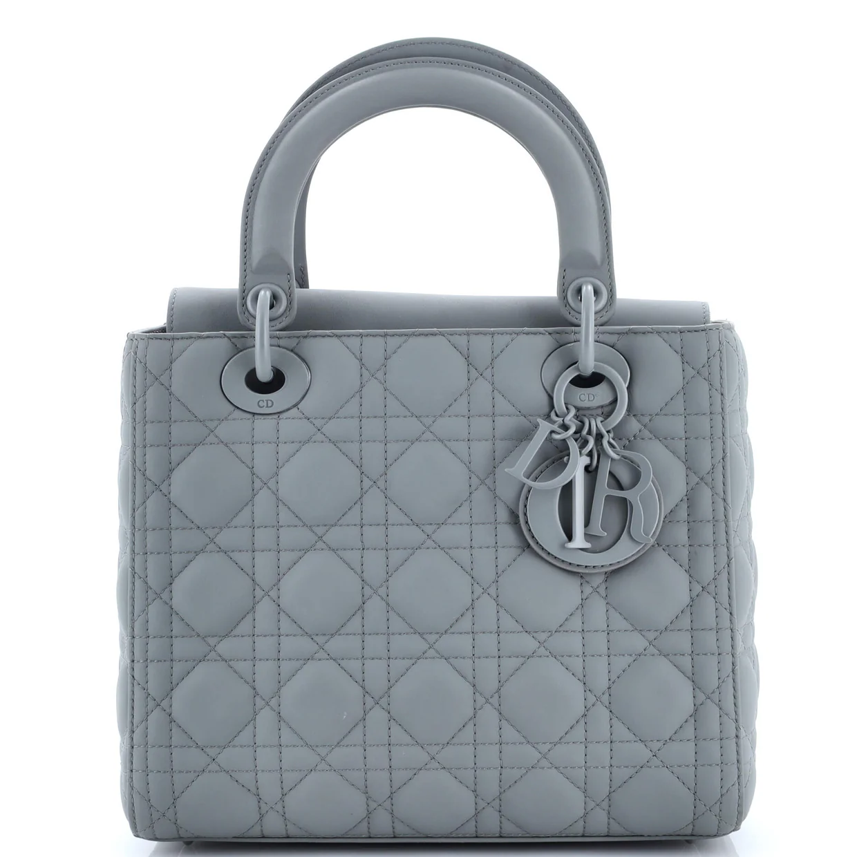 Ultra Matte Lady Dior Bag Cannage Quilt Calfskin Medium - Deep Luxury