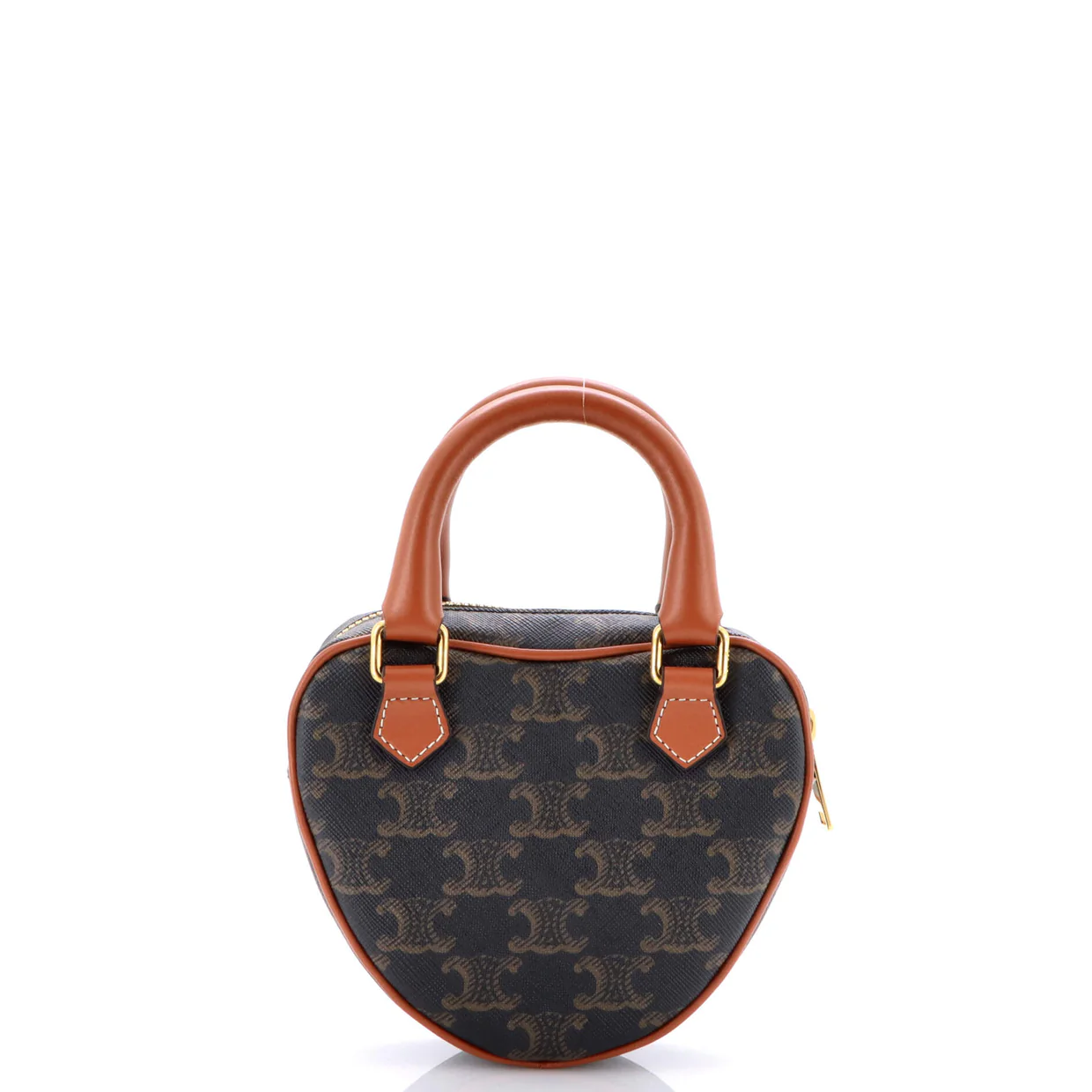 Heart Bag Triomphe Coated Canvas Medium - Deep Luxury