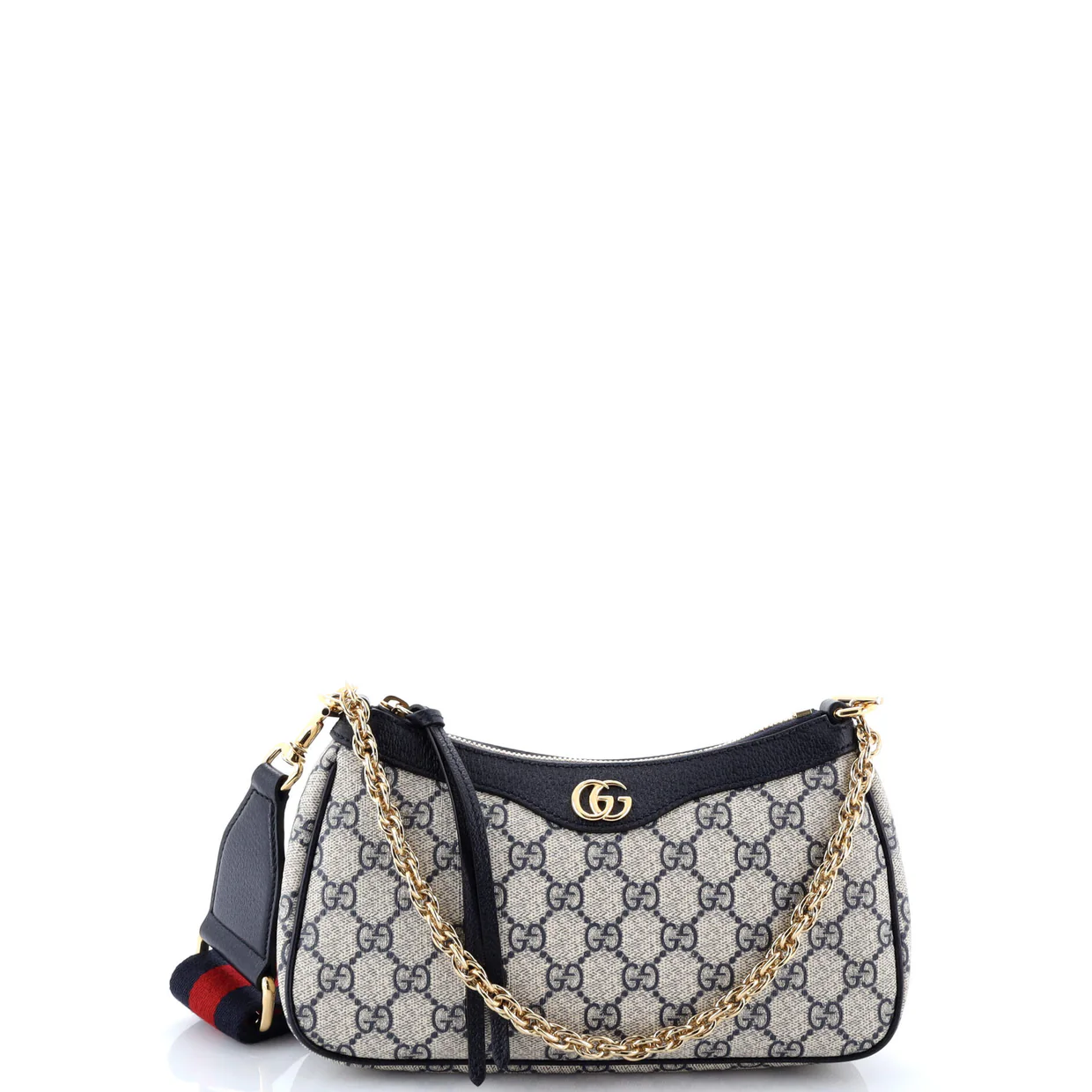 Ophidia Charm Shoulder Bag GG Coated Canvas Small - Deep Luxury