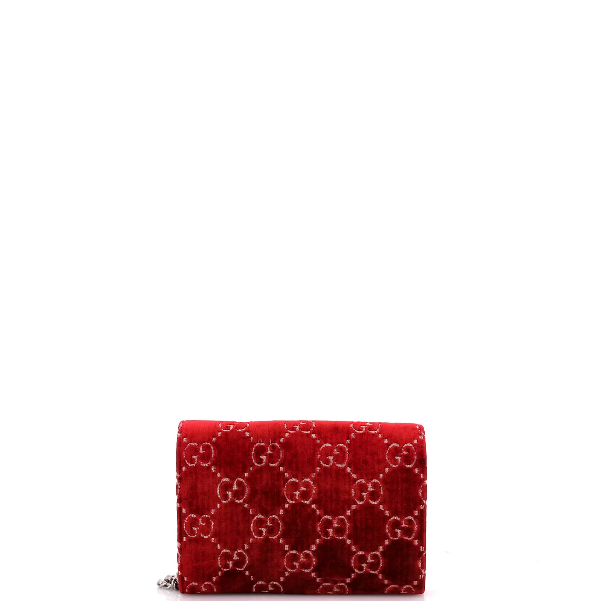 Dionysus Chain Wallet GG Velvet Small - Deep Luxury