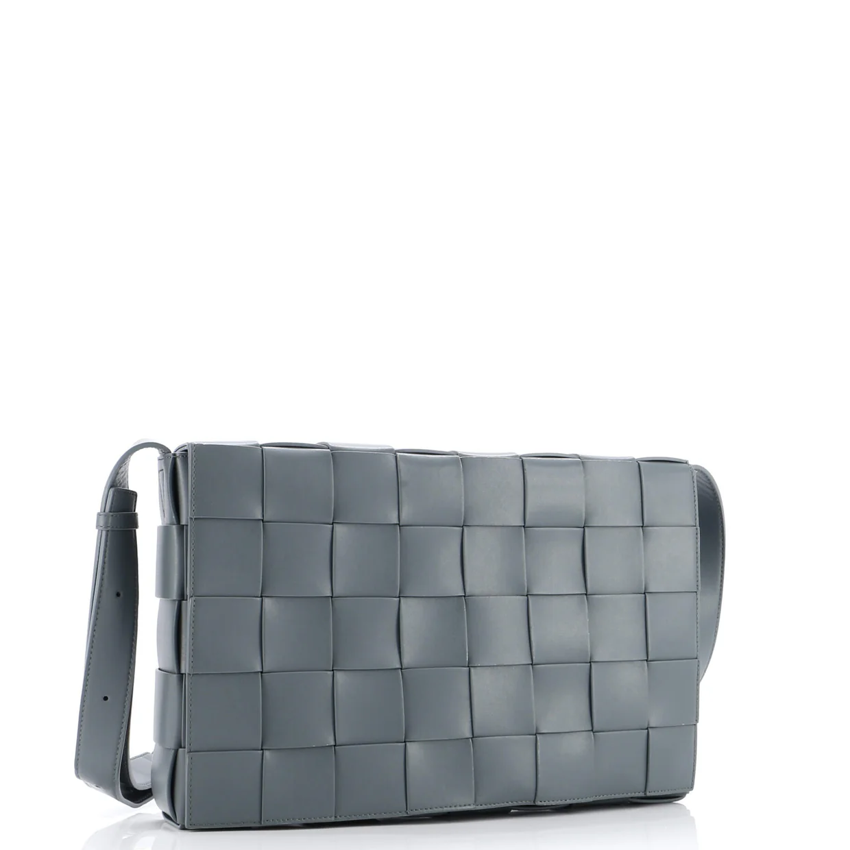 Cassette Crossbody Bag Maxi Intrecciato Leather Large - Deep Luxury