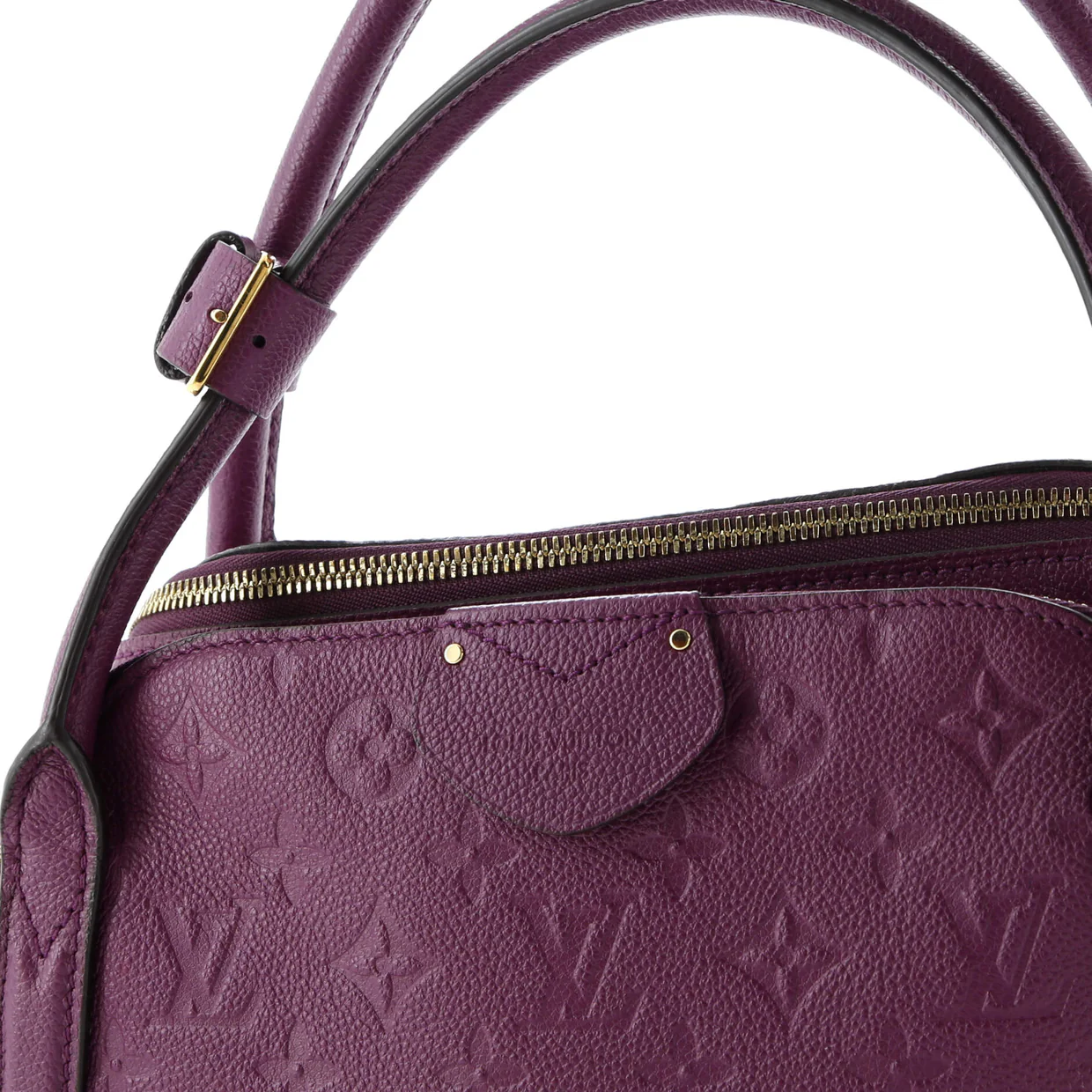 Marais Handbag Monogram Empreinte Leather MM - Deep Luxury