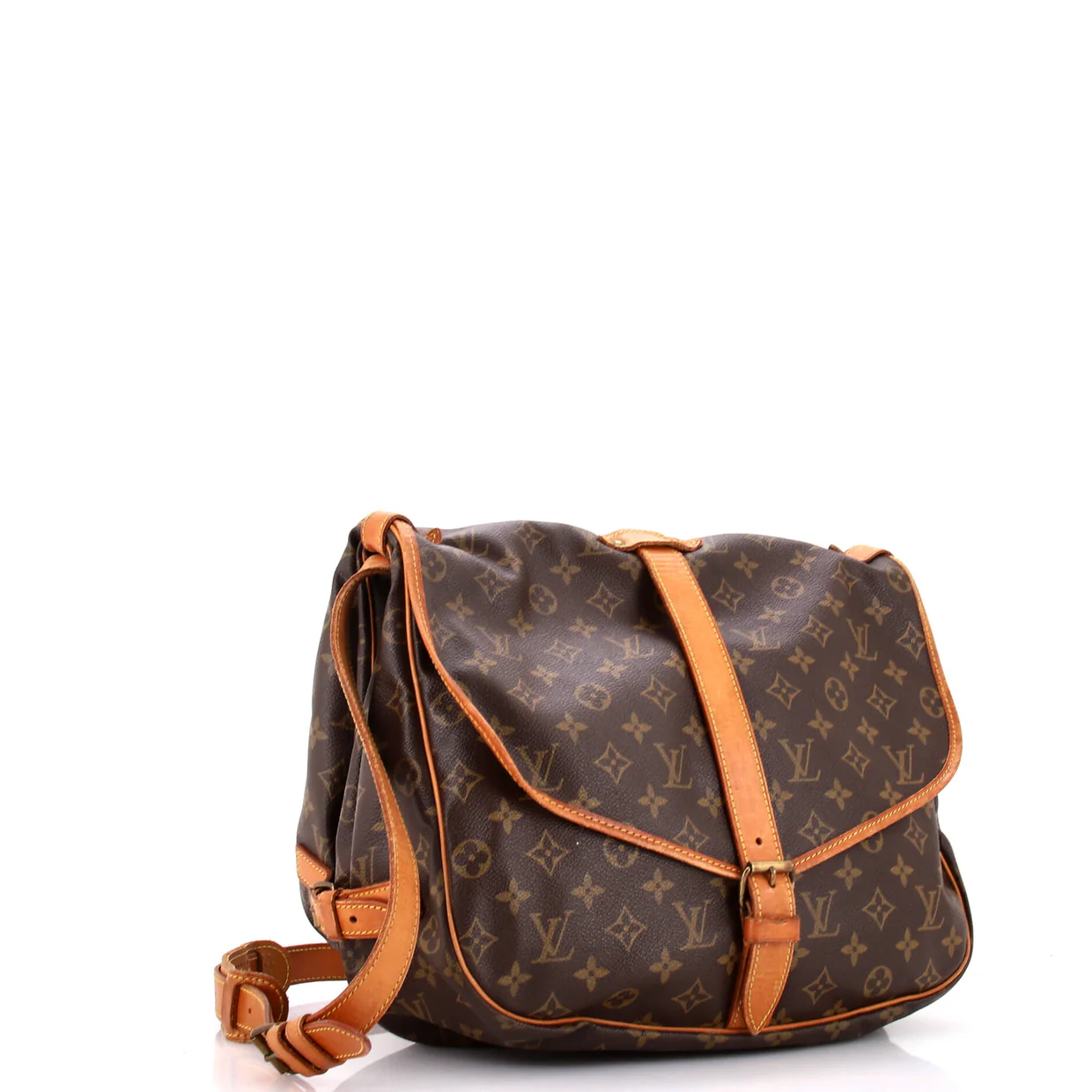 Saumur Handbag Monogram Canvas 35 - Deep Luxury