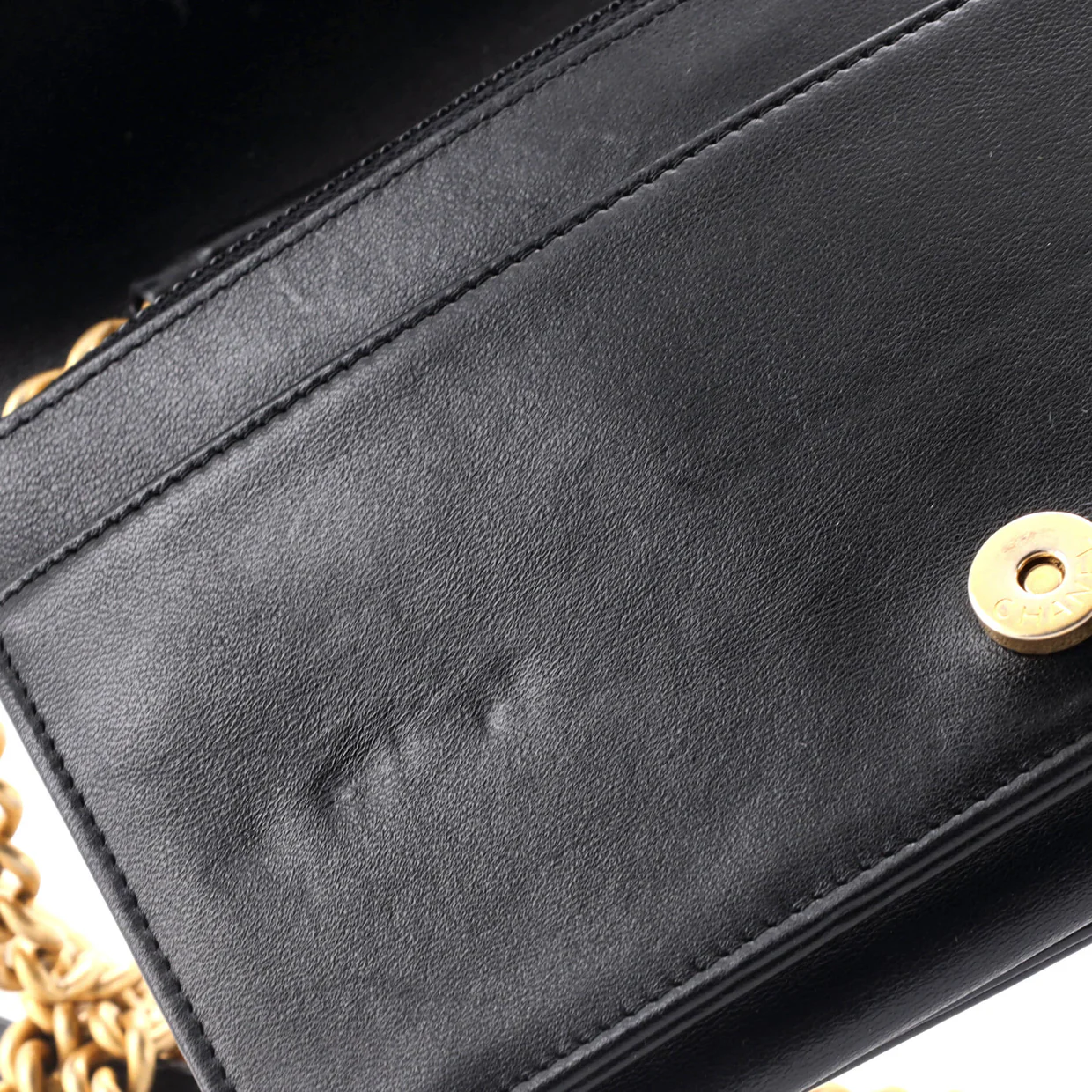 Boy Wallet on Chain Quilted Lambskin - Deep Luxury
