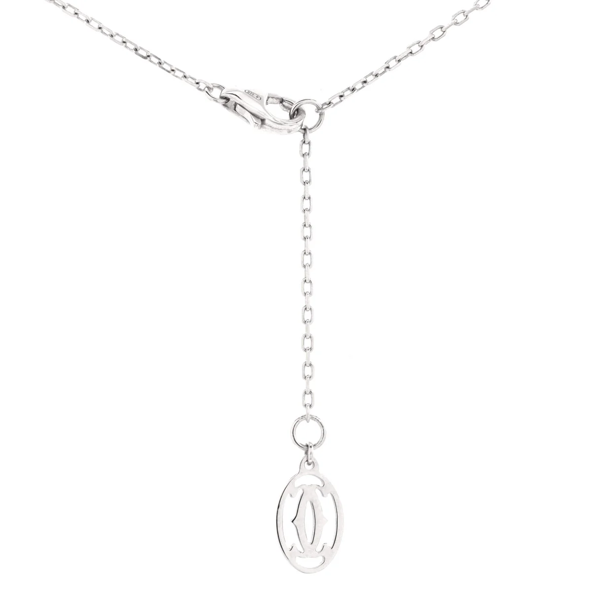 D'Amour Heart Pendant Necklace 18K White Gold with Diamond - Deep Luxury
