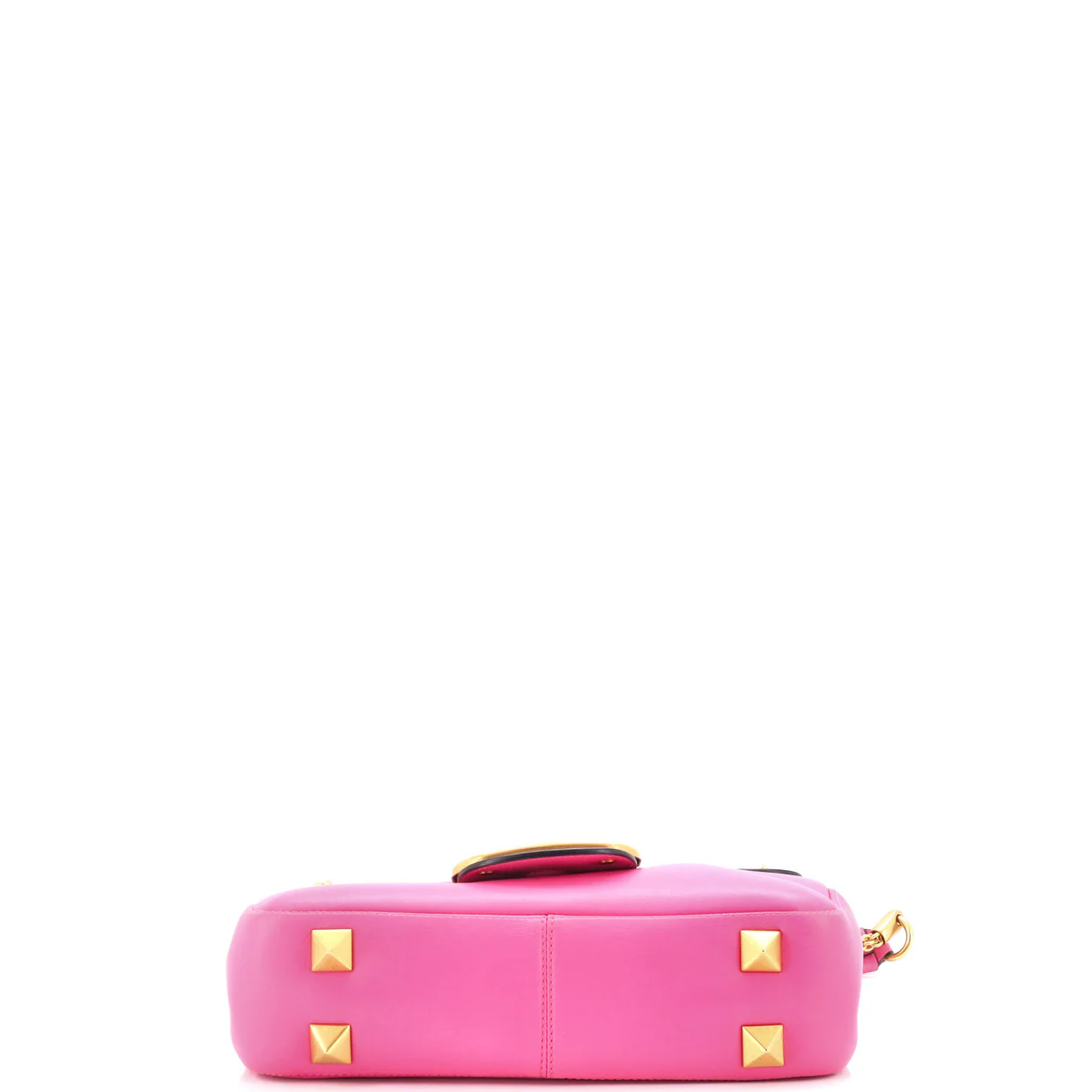 Stud Sign Shoulder Bag Leather - Deep Luxury