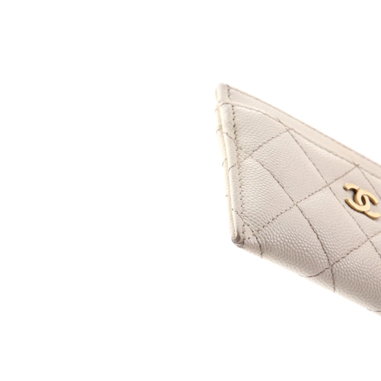 Classic Card Holder Quilted Caviar - Deep Luxury
