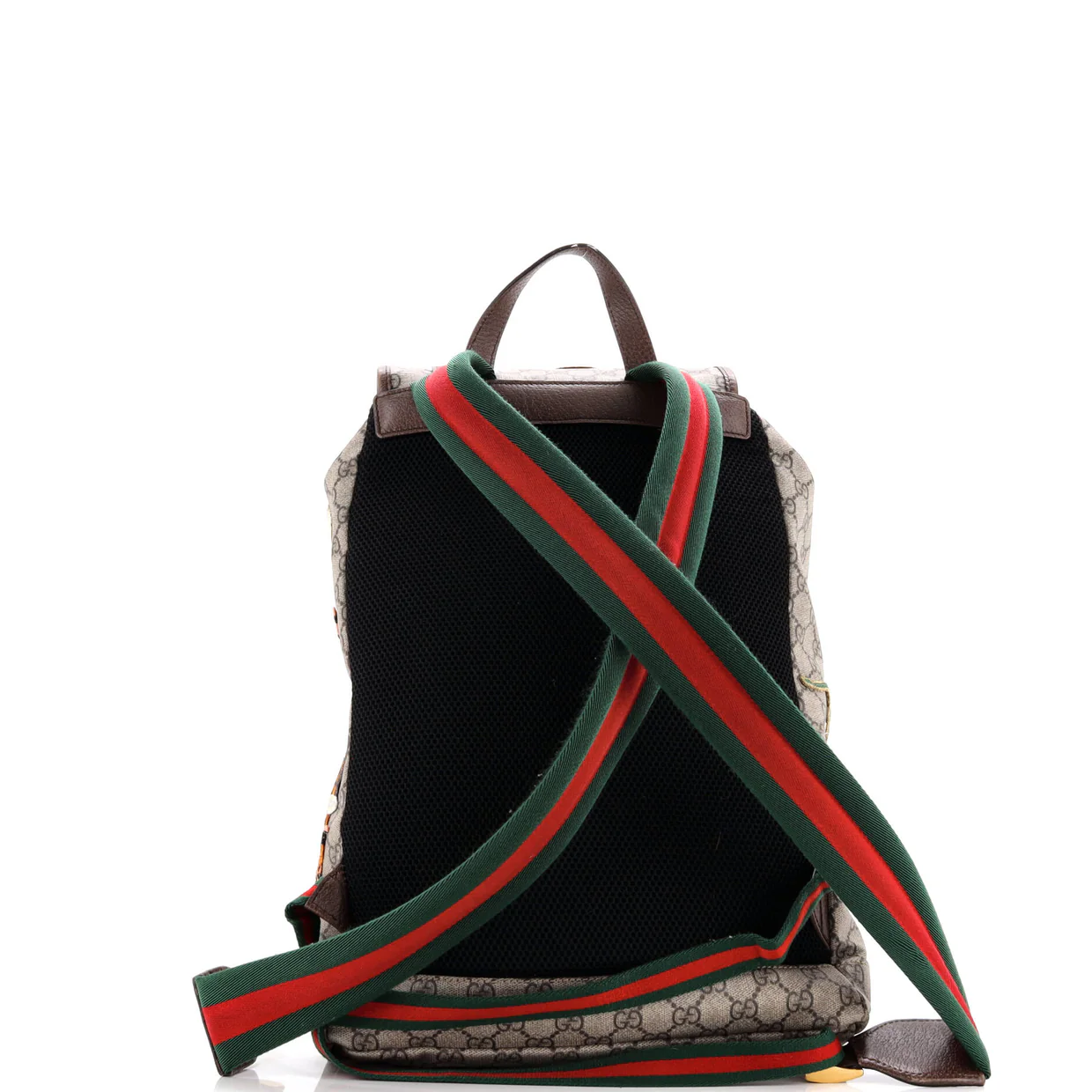 Courrier Soft Backpack GG Coated Canvas with Applique Large - Deep Luxury