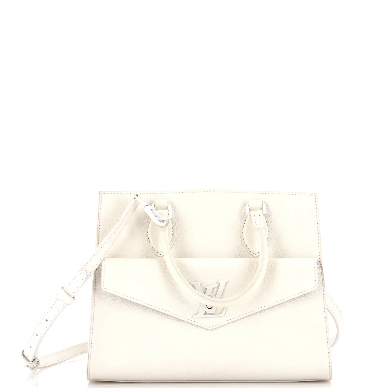 Lockme Monochrome Tote Leather PM - Deep Luxury