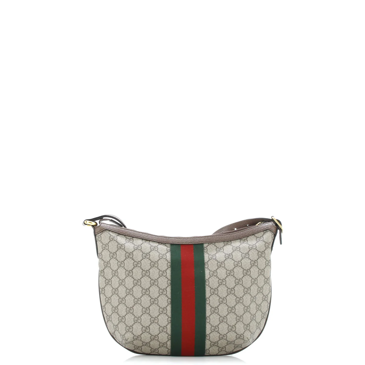 Ophidia Half Moon Hobo GG Coated Canvas Small - Deep Luxury