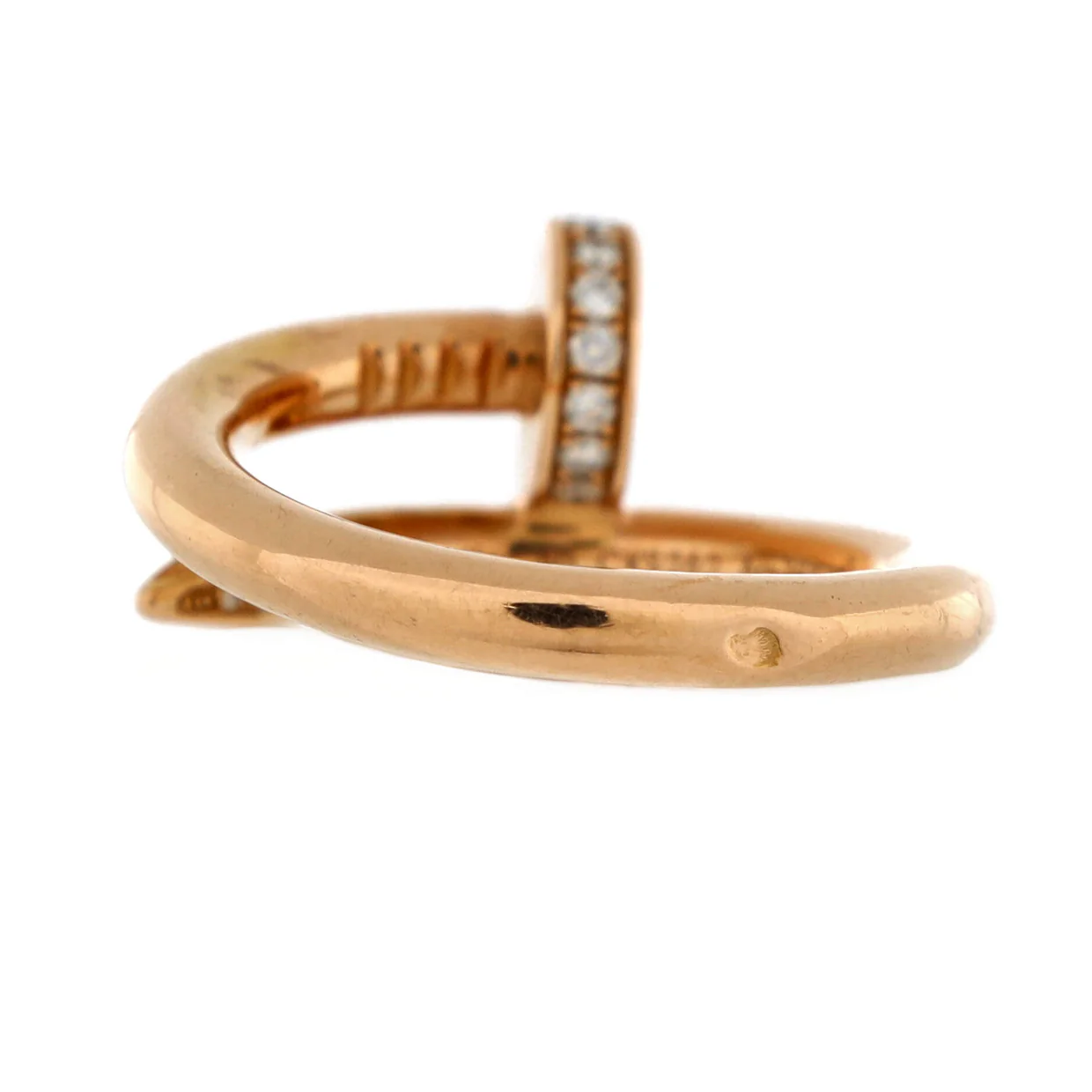Juste un Clou Ring 18K Rose Gold and Diamonds - Deep Luxury
