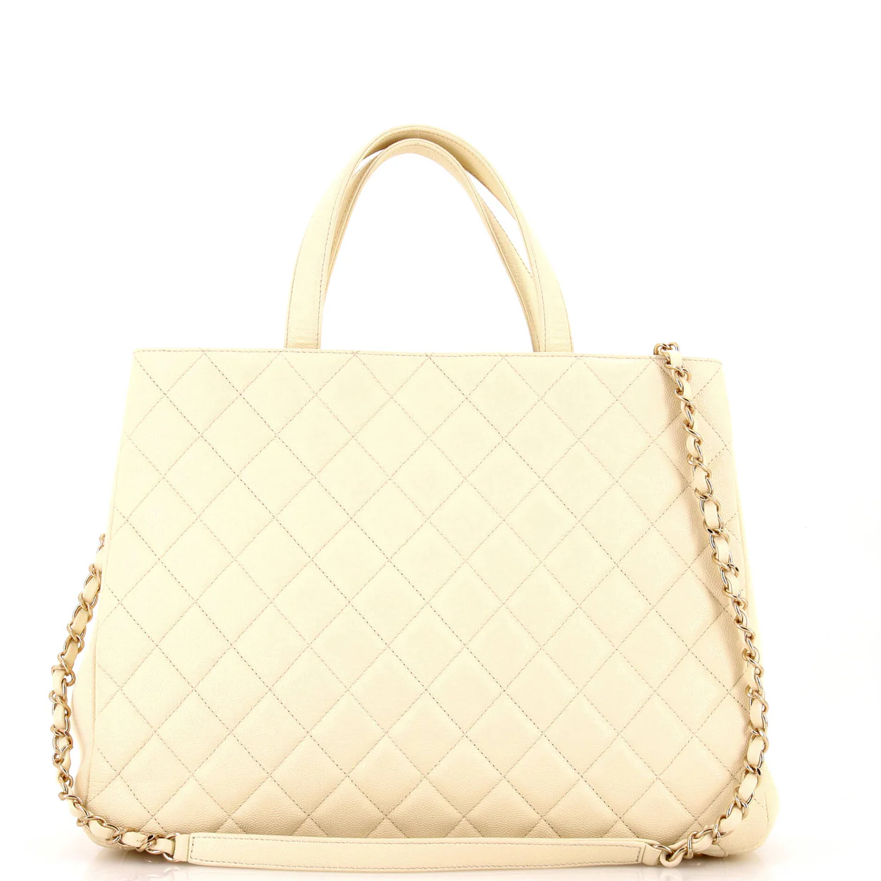 Business Affinity Tote Quilted Caviar Large - Deep Luxury