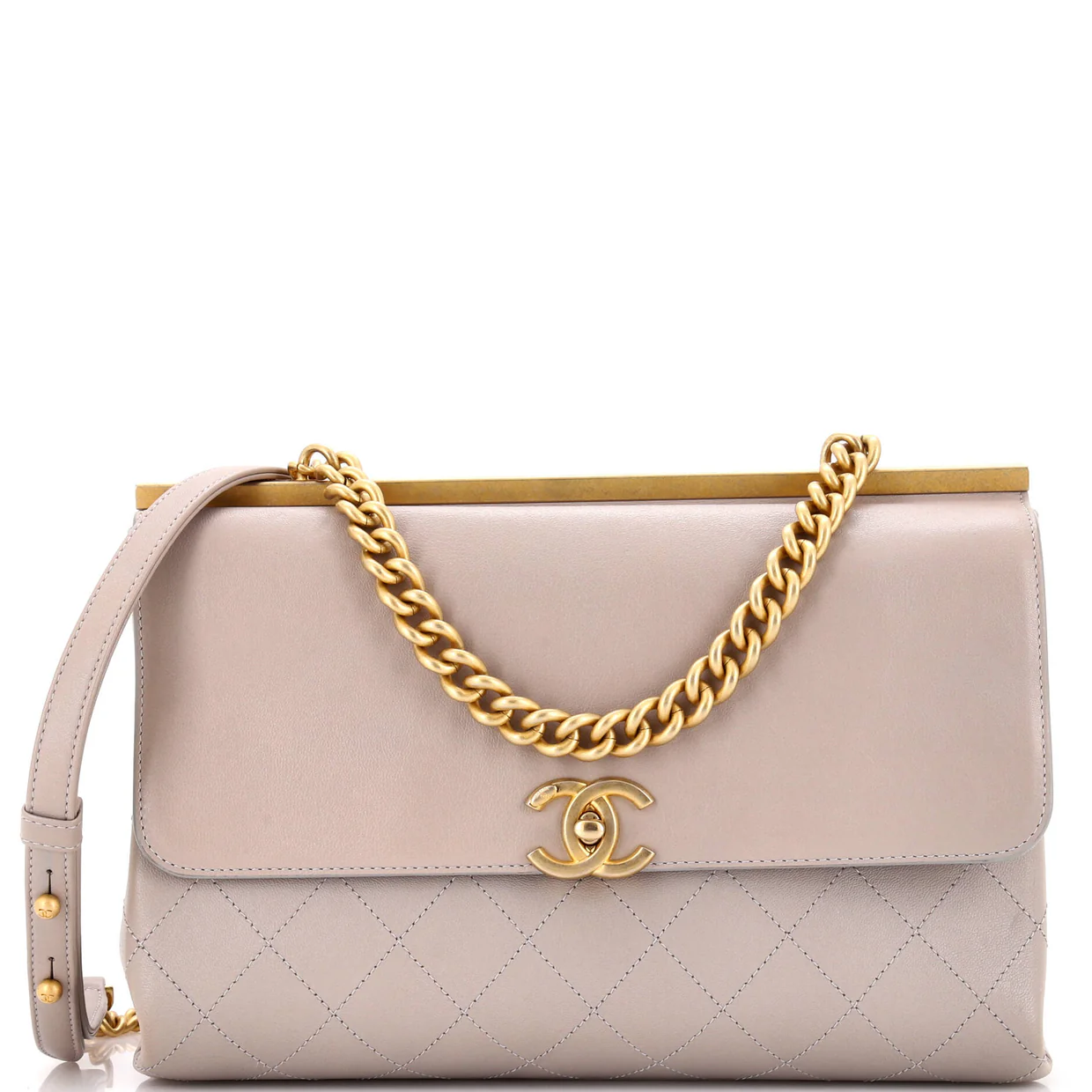 Coco Luxe Flap Bag Quilted Calfskin Medium - Deep Luxury