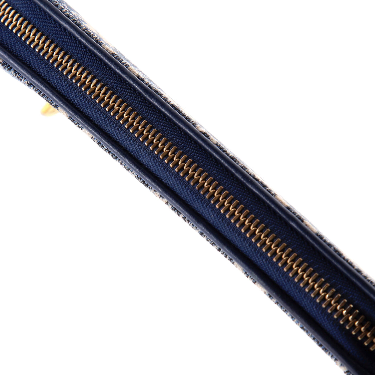 Zippy Wallet Monogram Jacquard Denim - Deep Luxury