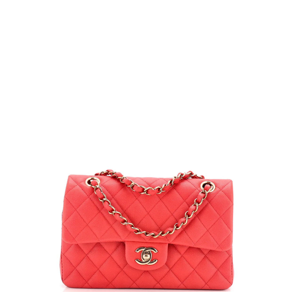 Classic Double Flap Bag Quilted Caviar Small - Deep Luxury