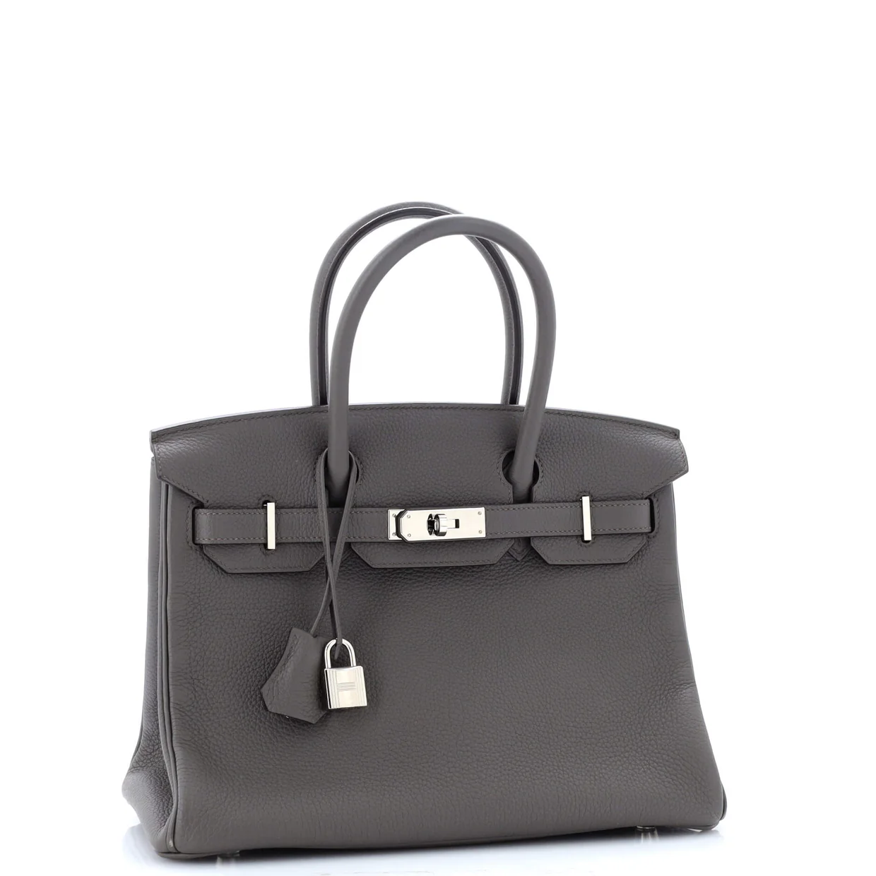 Birkin Handbag Grey Togo with Palladium Hardware 30 - Deep Luxury