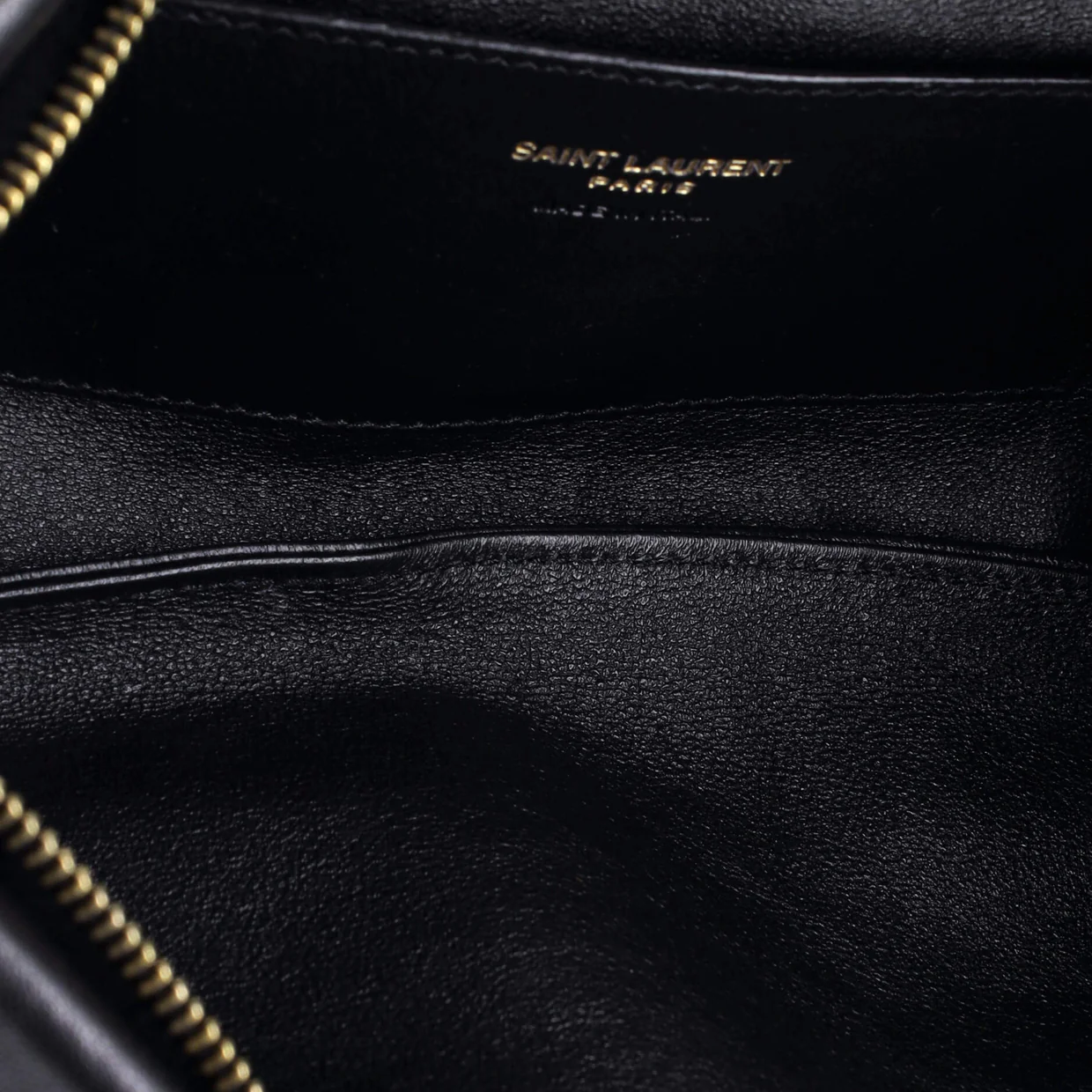 Calypso Zip Pouch Leather Long - Deep Luxury