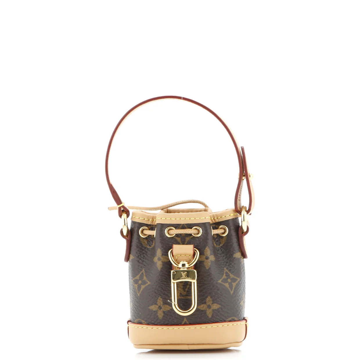 Micro Noe Bag Charm Monogram Canvas - Deep Luxury