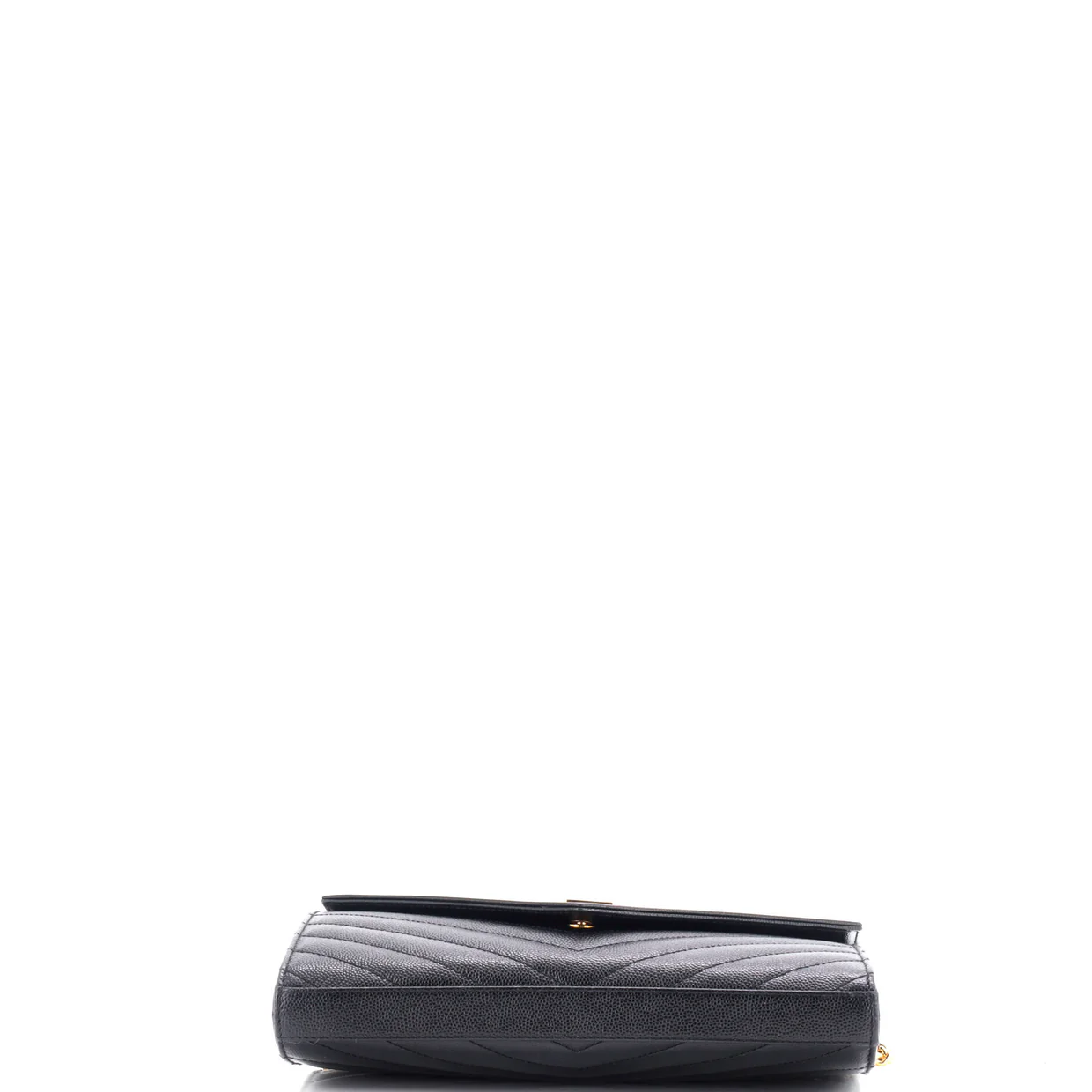 Classic Monogram Wallet on Chain Matelasse Chevron Leather Medium - Deep Luxury