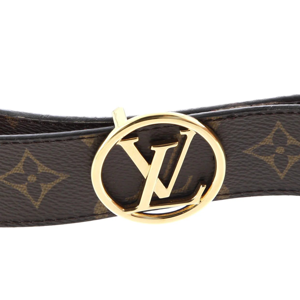 LV Circle Reversible Belt Monogram Canvas and Leather Medium - Deep Luxury