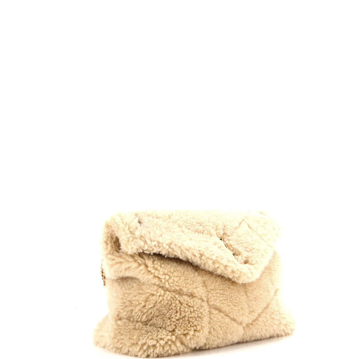 Loulou Puffer Shoulder Bag Quilted Shearling Medium - Deep Luxury