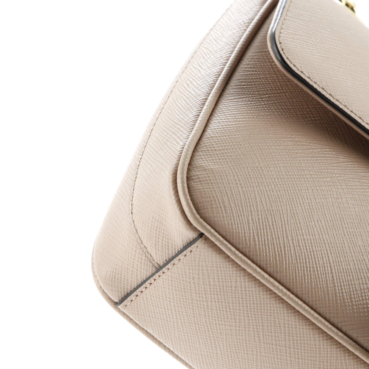 Pattina Flap Shoulder Bag Saffiano Leather Small - Deep Luxury