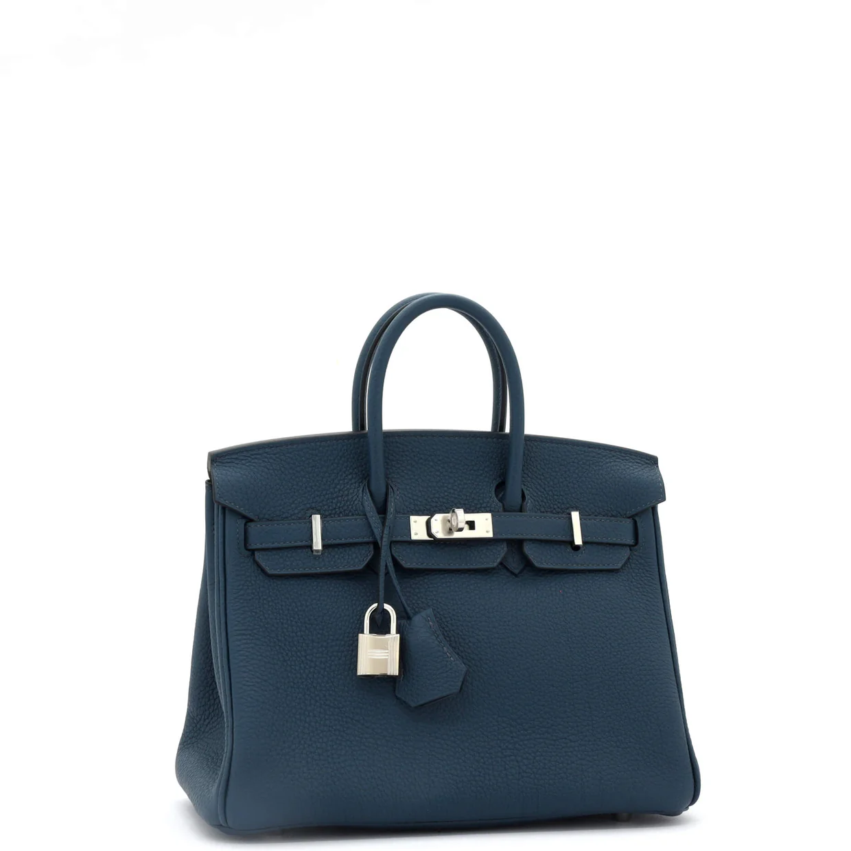Birkin Handbag Bleu De Prusse Togo with Palladium Hardware 25 - Deep Luxury