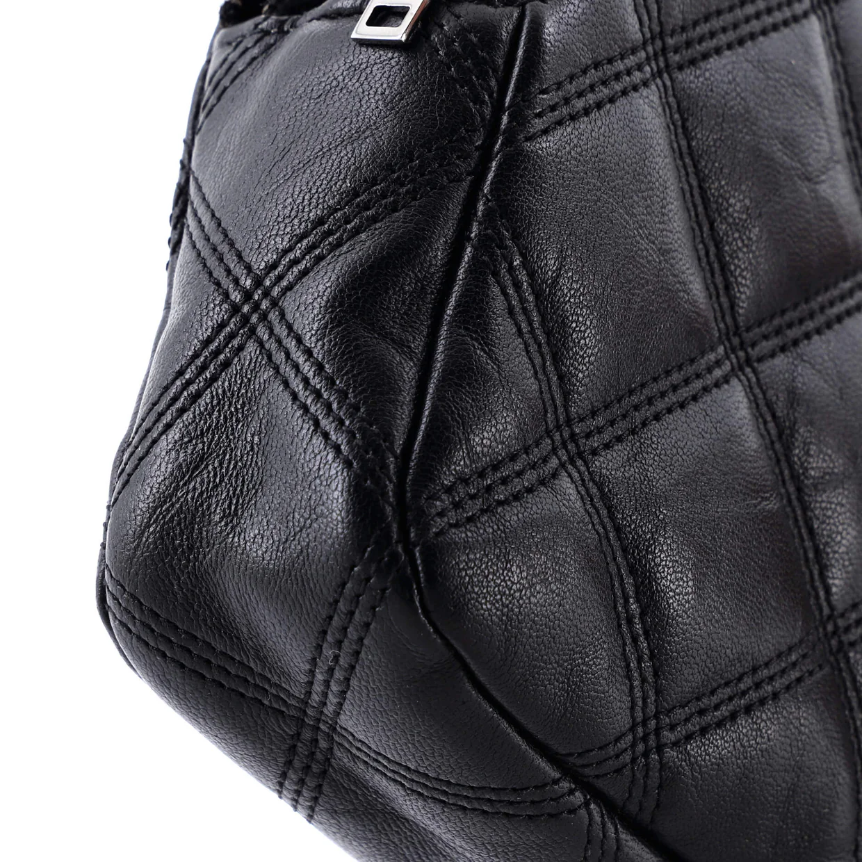 Becky Double Zip Crossbody Bag Quilted Leather Mini - Deep Luxury