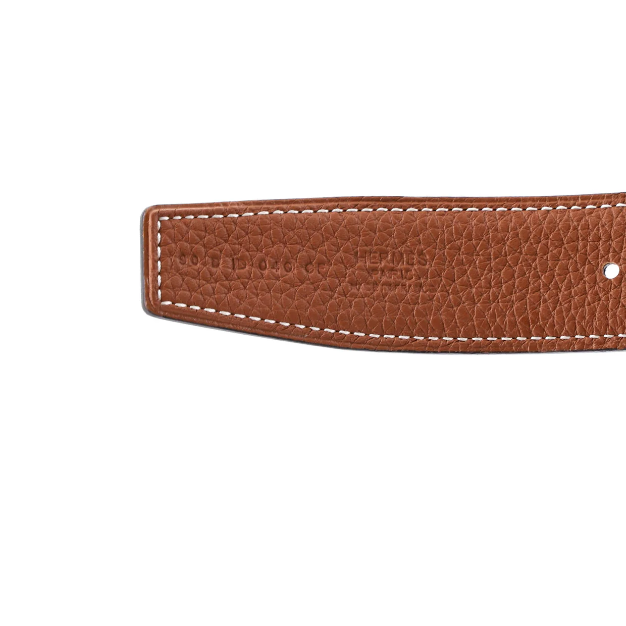 Constance Martelee H Reversible Belt Leather with Brushed Hardware Medium - Deep Luxury