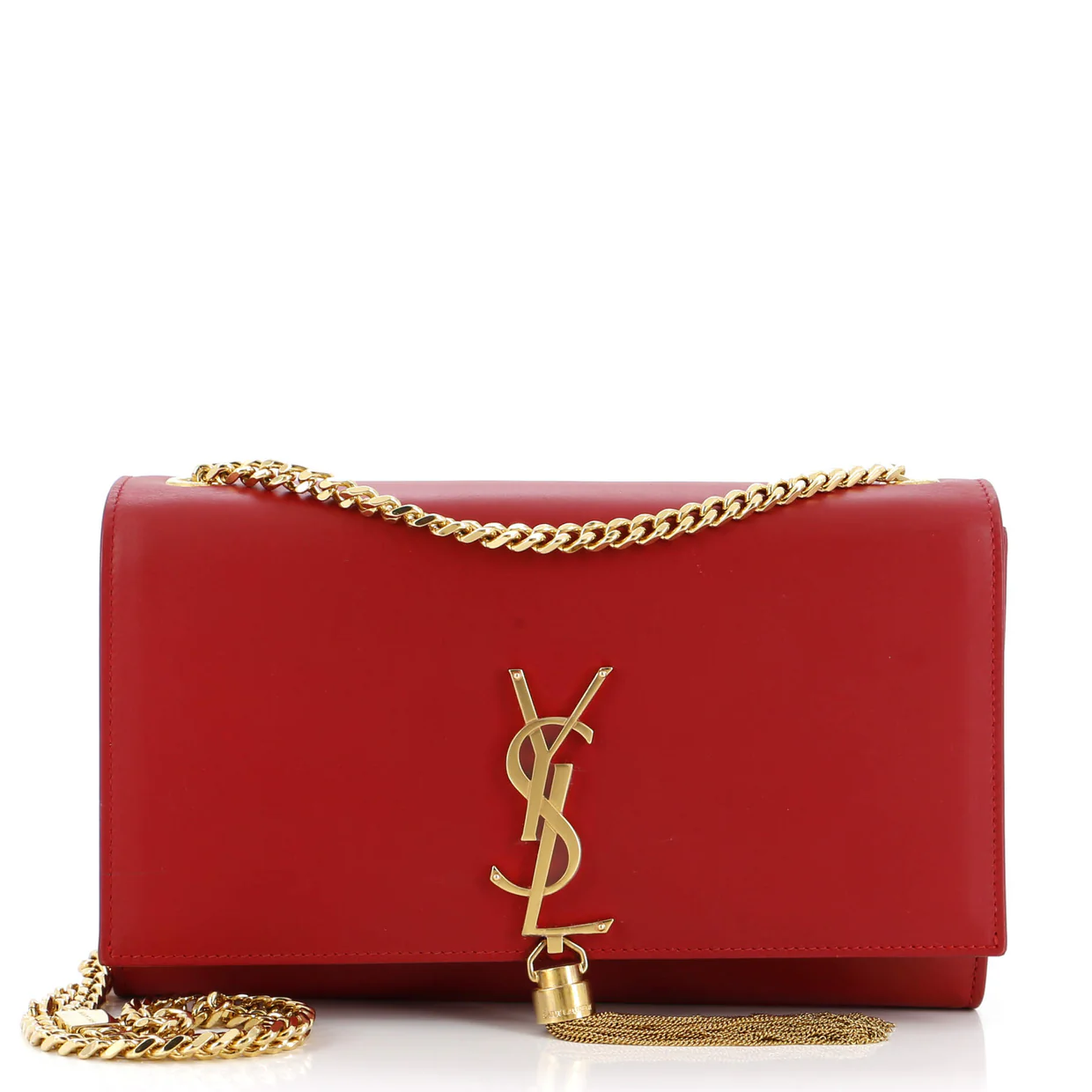 Classic Monogram Tassel Crossbody Bag Leather Medium - Deep Luxury