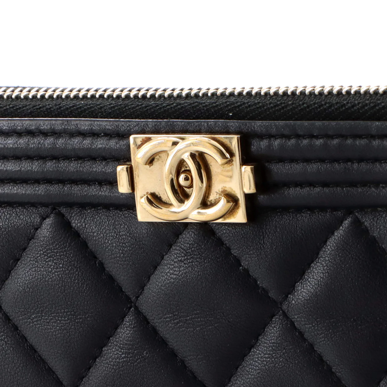 Boy O Case Clutch Quilted Lambskin Large - Deep Luxury