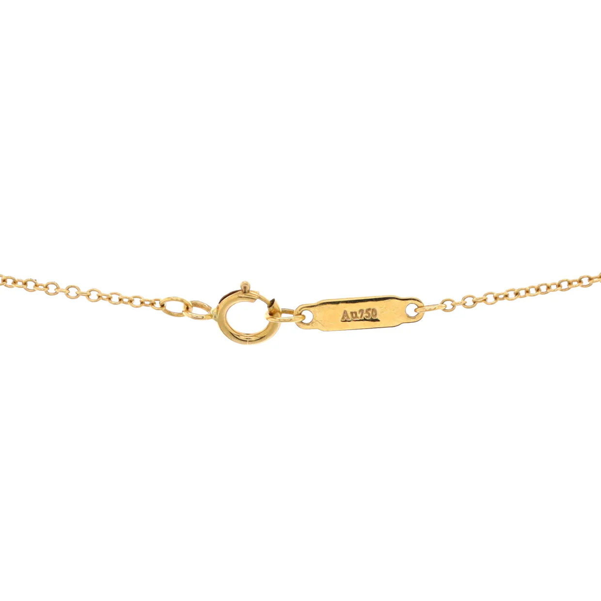 T Smile Pendant Necklace 18K Yellow Gold and Diamonds Small - Deep Luxury