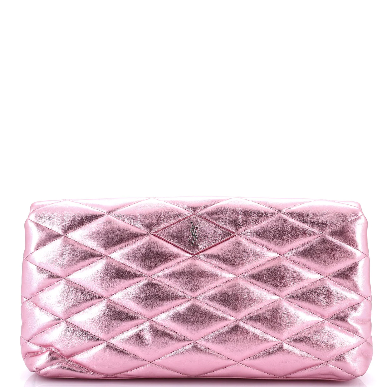 Sade Puffer Envelope Clutch Quilted Leather Large - Deep Luxury